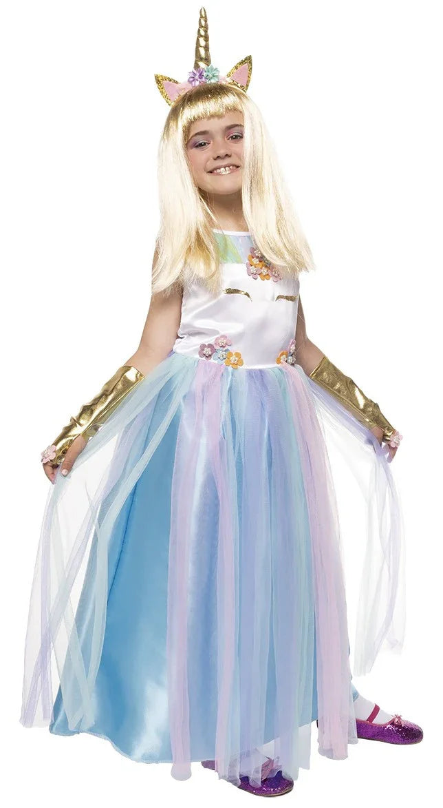 Disfraz de Princesa Unicornio para Niña Princesas y Príncipes Infantiles Rubies